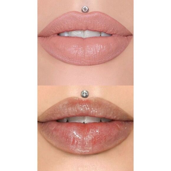 Jeffree Star Nude Lip Combo-Velvet Trap Lipstick In Celebrity Skin OG, & The Glo - Picture 1 of 11